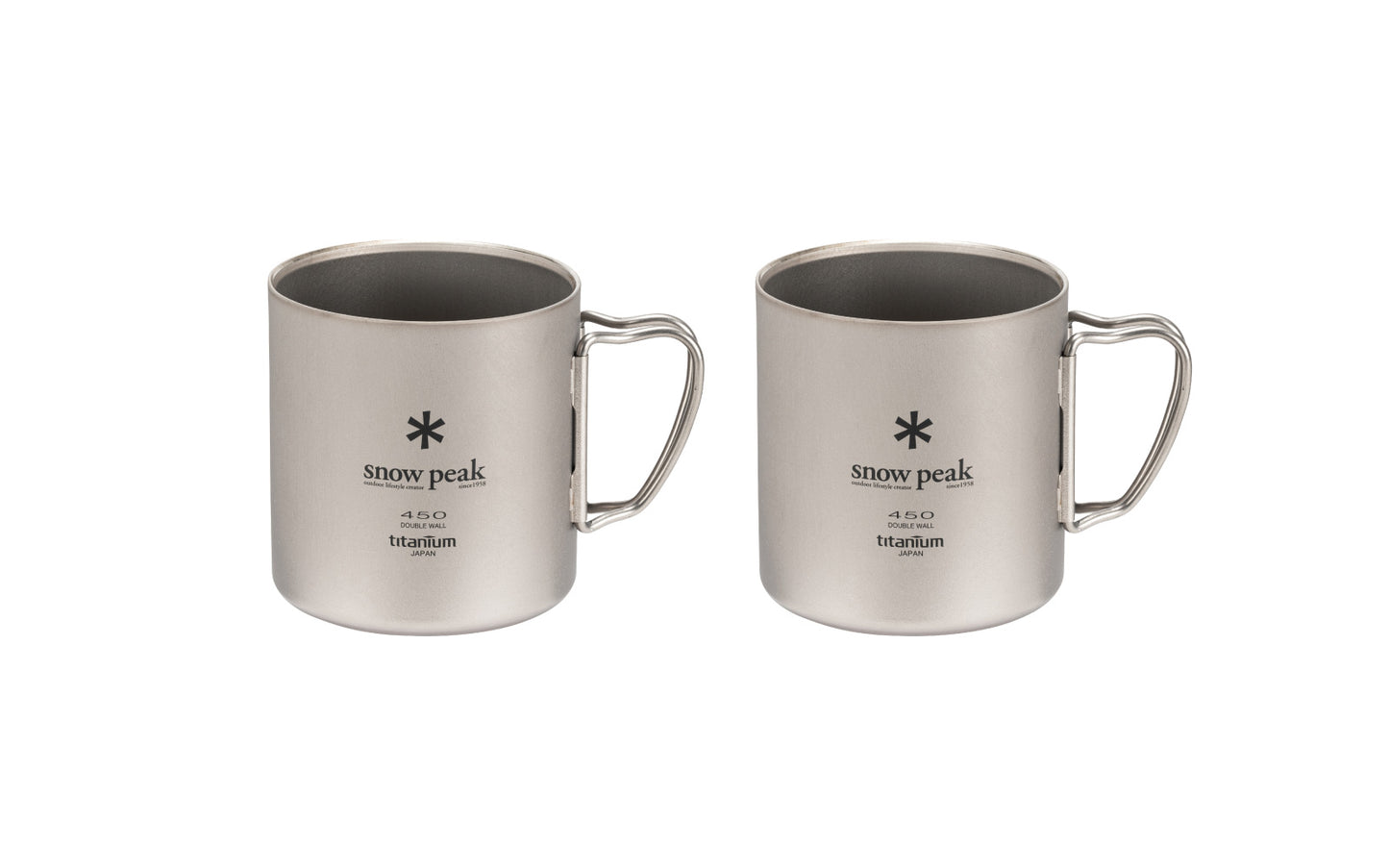 Ti-double wall mug 450 2pcs set